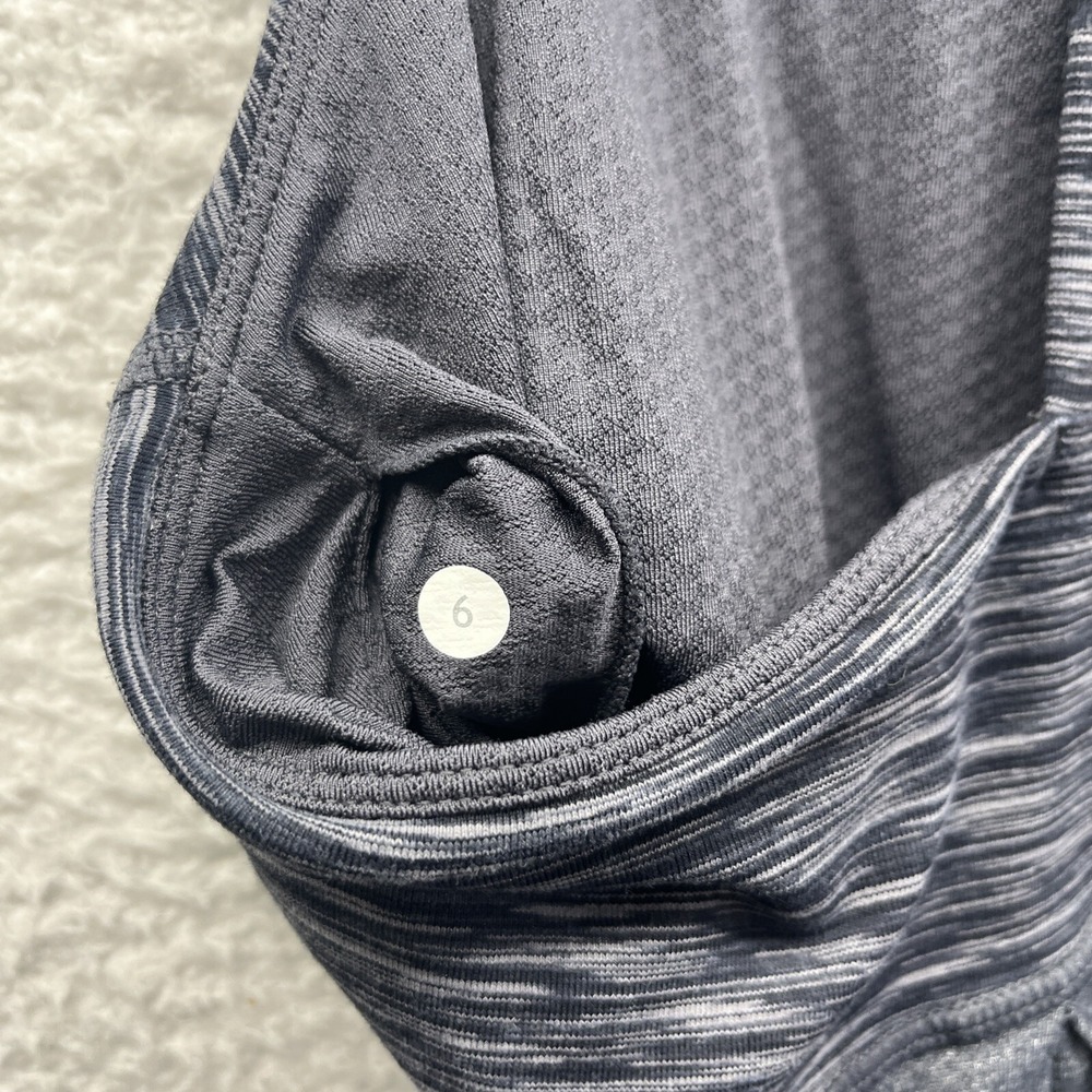 Lululemon TankTop Womens 6 Gray Power Yback Sleeveless Gym Yoga Active Workout - Picture 10 of 11
